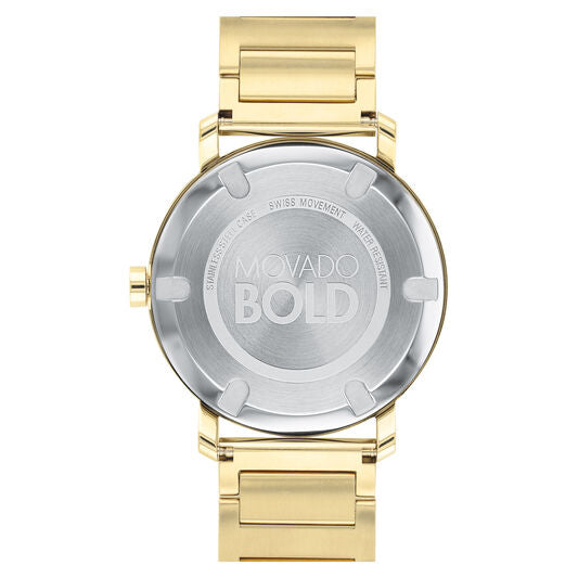 Movado Bold Evolution 40mm Light Gold Ion Plated Stainless Steel 3600508
