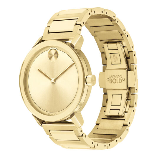 Movado Bold Evolution 40mm Light Gold Ion Plated Stainless Steel 3600508