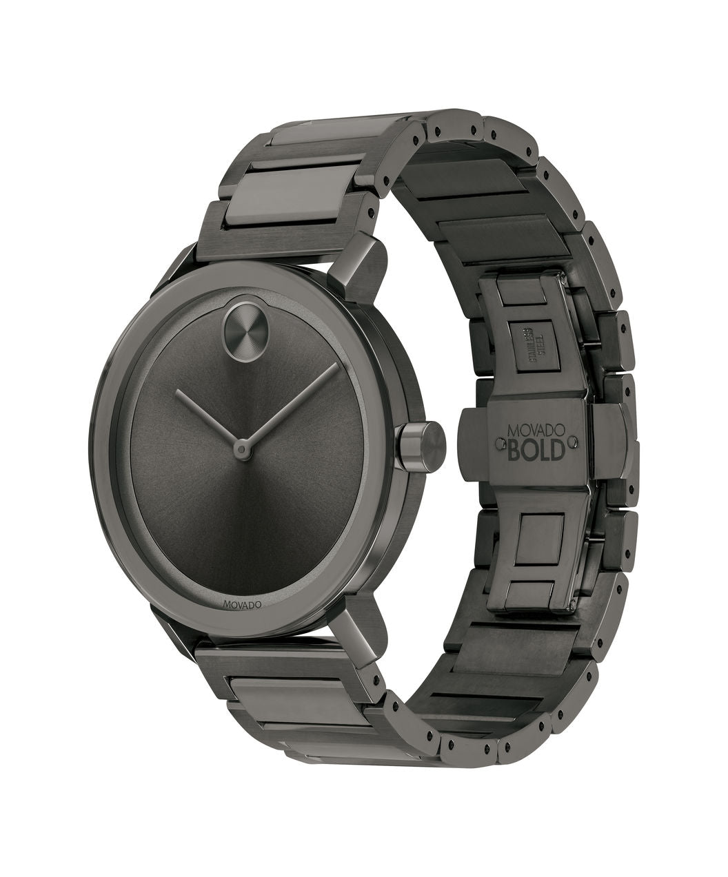 Movado Bold Gunmetal ion-Plated 40mm Stainless Steel 3600509