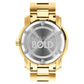 Movado Bold 42mm Gold Ion Plated Stainless Steel & Green Toned Dial 3600582