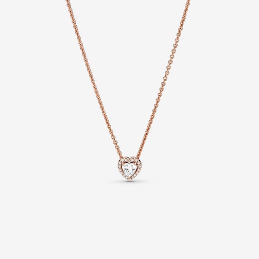 Sparkling Heart Collier Necklace