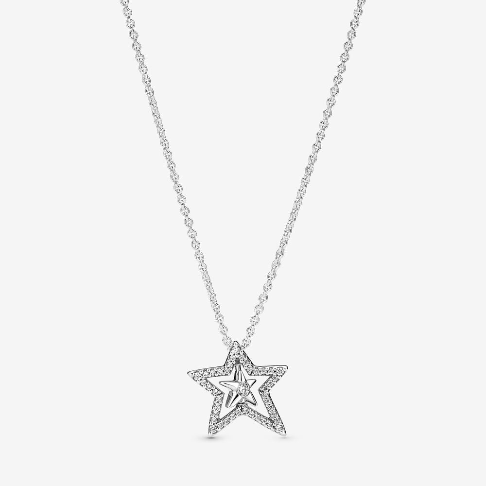 STAR Collier Necklace MAILLE FEUILLES VINTAGE STYLE COROT STAR Collier Necklace MAILLE FEUILLES VINTAGE STYLE COROT