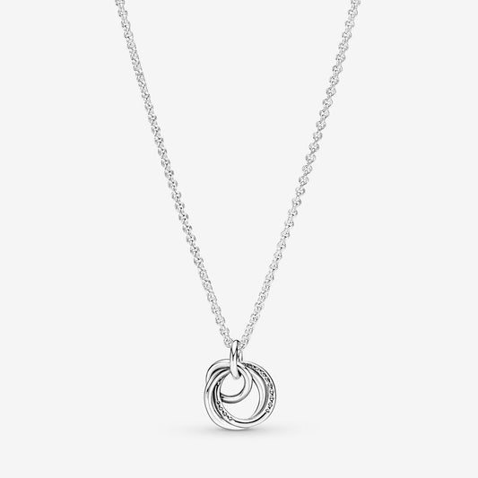 Family Always Encircled Pendant Necklace