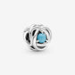 December Turquoise Blue Eternity Circle Charm