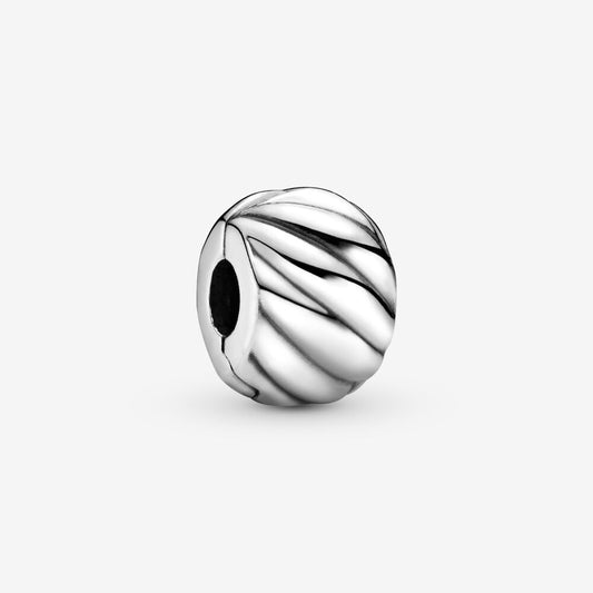 Polished Feathered Clip Charm