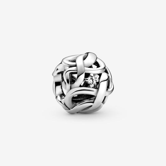 Openwork Woven Infinity Charm