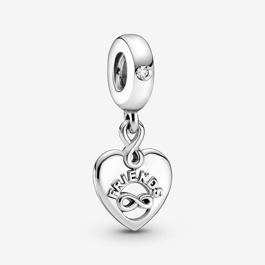 Friends Forever Heart Dangle Charm