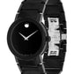 Movado Men's 38mm Sapphire & Black Pvd Finished Stainless Steel 0606307