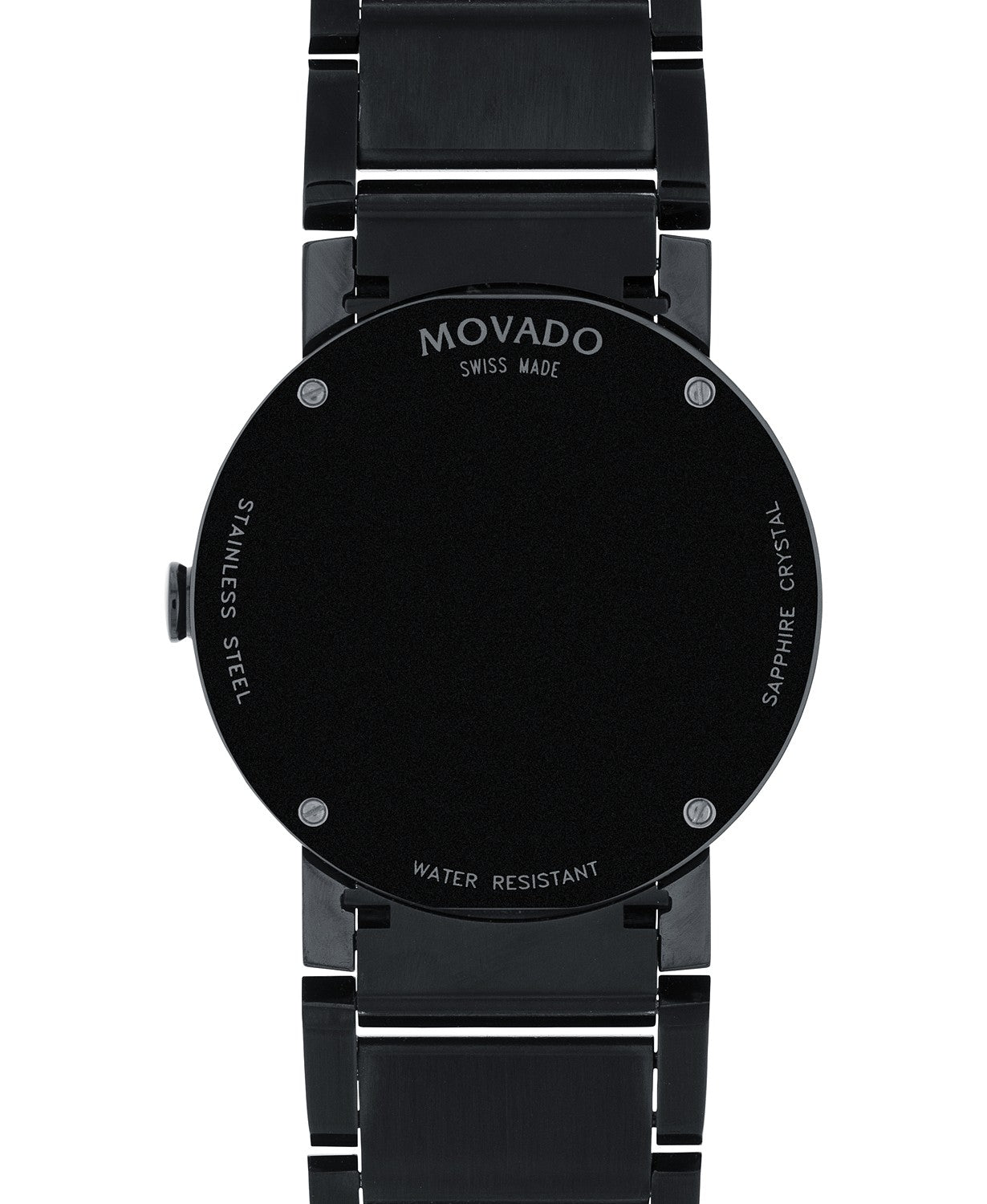 Movado Men's 38mm Sapphire & Black Pvd Finished Stainless Steel 0606307