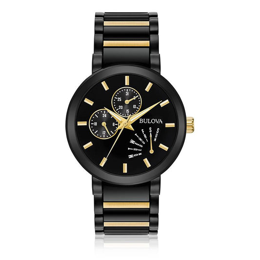 Bulova Classic Metalized signature watch with Gold tone accents 98c124