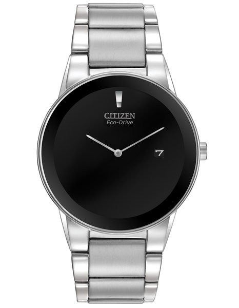 Citizen AU1060-51A Eco-drive Axiom  Black dial ss case