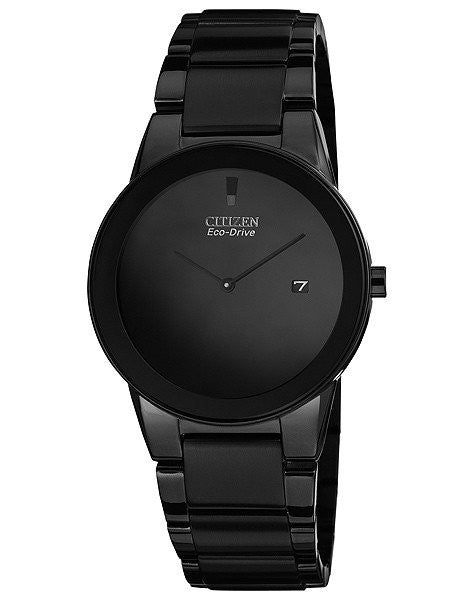 Citizen AU1065-58E Eco-drive Axiom Black dial with black ion stainless steel