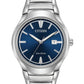 Citizen Eco-Drive Men's Paradigm Blue Dial Stainless Steel Watch - Silver
