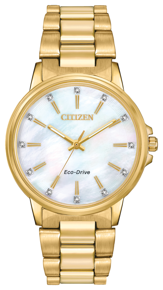 Citizen Women's Eco-Drive Stainless Gold tone FE7032-51D  Chandler
