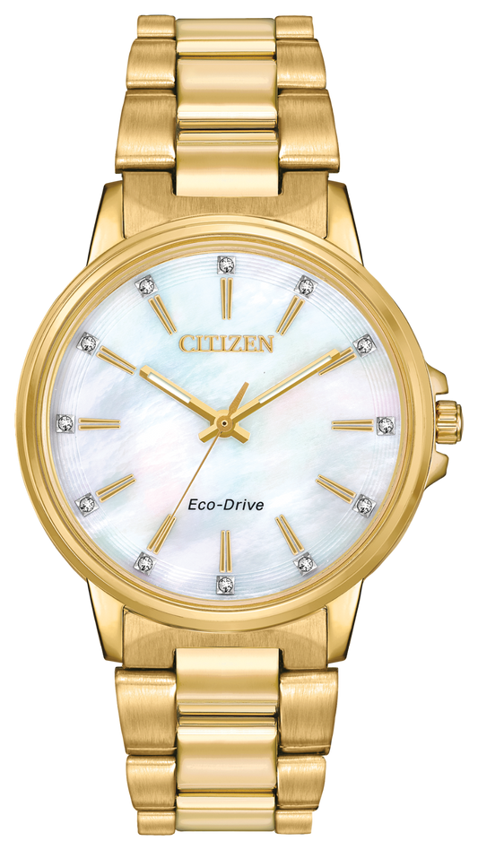 Citizen Women's Eco-Drive Stainless Gold tone FE7032-51D Chandler