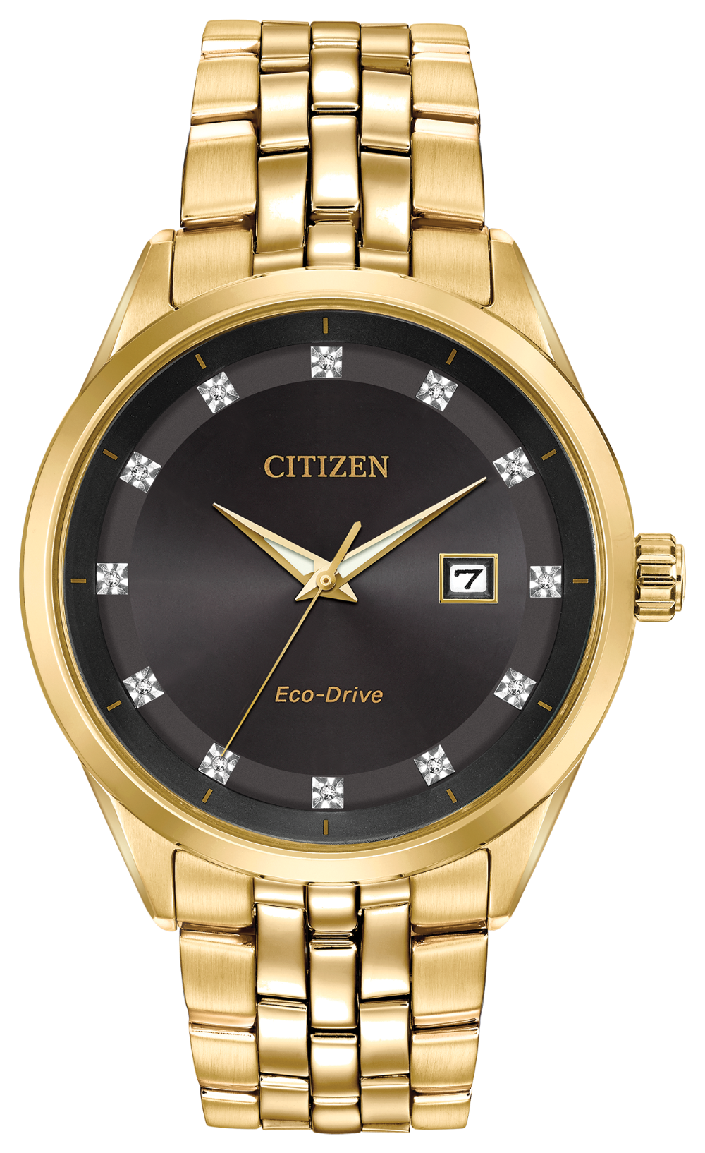 Citizen black best sale diamond watch