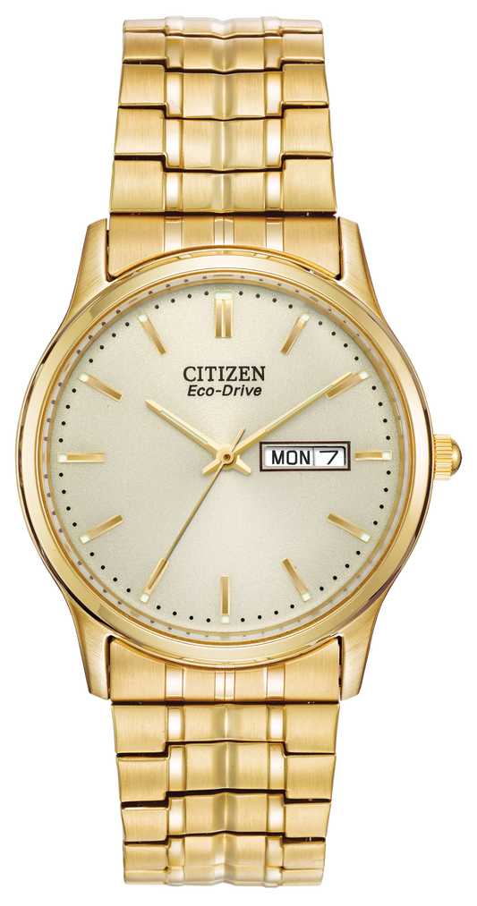 Citizen Stainless Steel Gold Tone Stretch Corso BM8452-99P