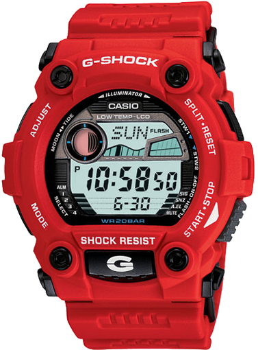 Mens Watch Casio G7900A-4 G-Shock Red Plastic Resin G-Shock
