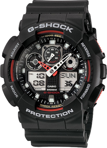 Casio Men's G-Shock X-Large Analog-Digital Sports Watch (GA100-1A4)