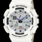 G-Shock Men's Analog Digital White Resin Strap Watch GA100A-7A