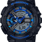 Casio G-Shock Black and Blue Ana-Digi Sports Watch GA110CB-1A