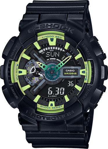 Casio G-Shock Black Digital Analog Watch GA110LY-1A