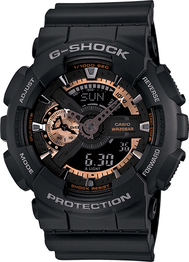 Casio Men's GA110RG-1A G-Shock Black Watch: Casio