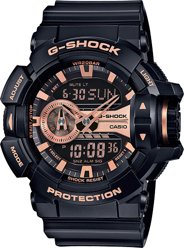 Casio G-Shock Black Digital Analog Watch GA400GB-1A4