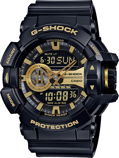 Casio G-Shock Black Digital Analog Watch GA400GB-1A9