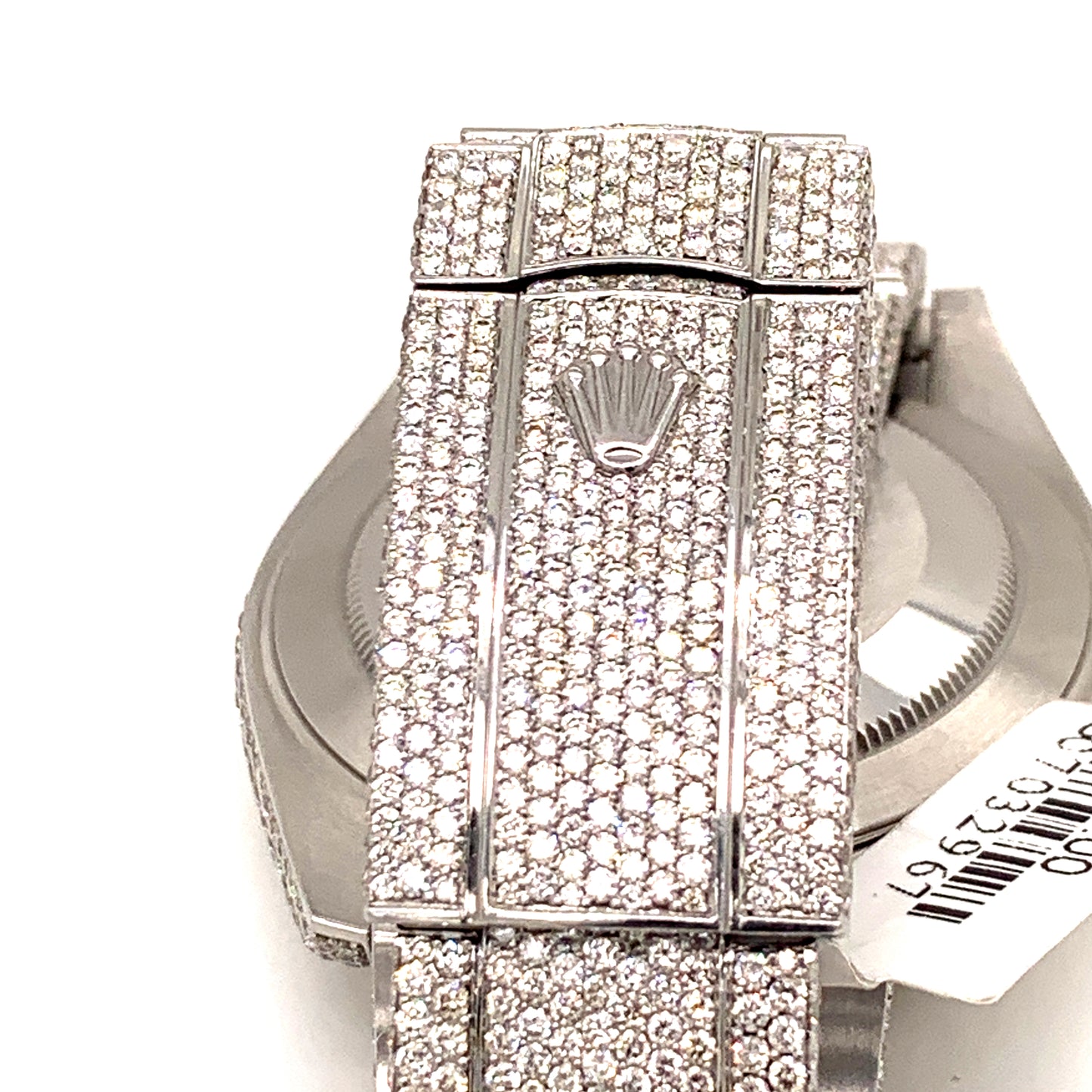Rolex 126300 41mm Datejust  Honeycomb setting 23 carats Blue dial