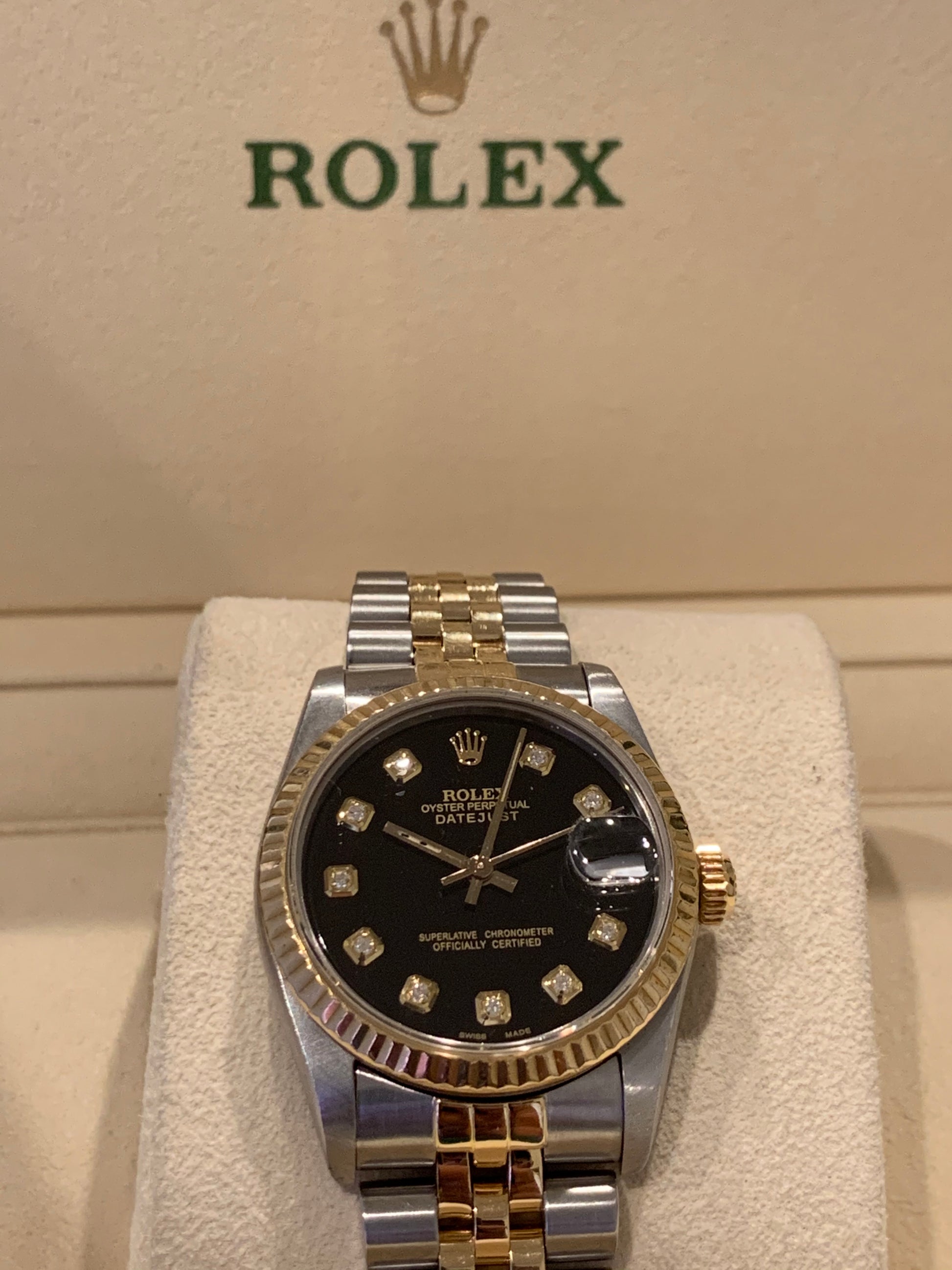 Datejust 31mm Rolex 68273 Diamond Rolex Datejust Mid Size 31mm