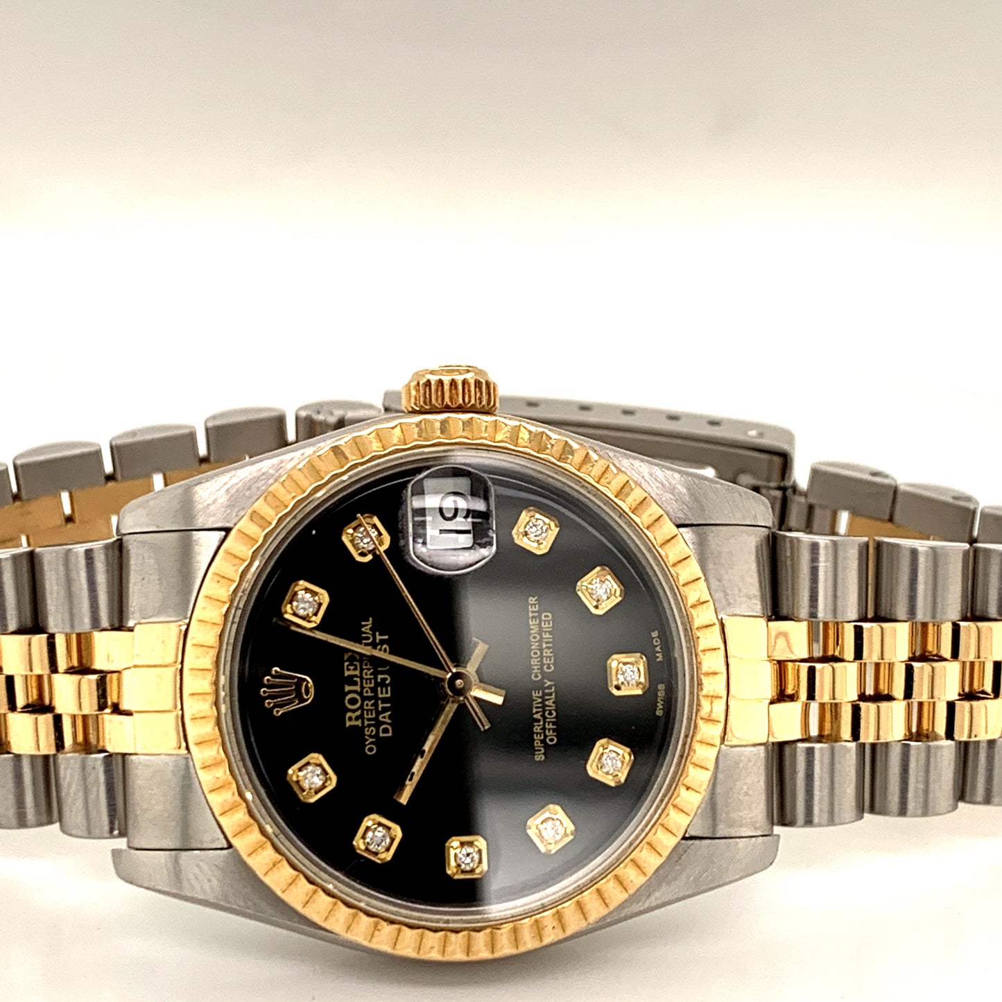 Rolex Datejust Mid size 31mm Black Diamond dial 68273