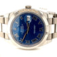 Rolex Datejust 41mm SS Azzurro Blue Roman Dial 116300