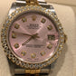 Rolex Datejust 68273 Ladies 31mm Jubilee Pink Diamond Dial with Diamond bezel