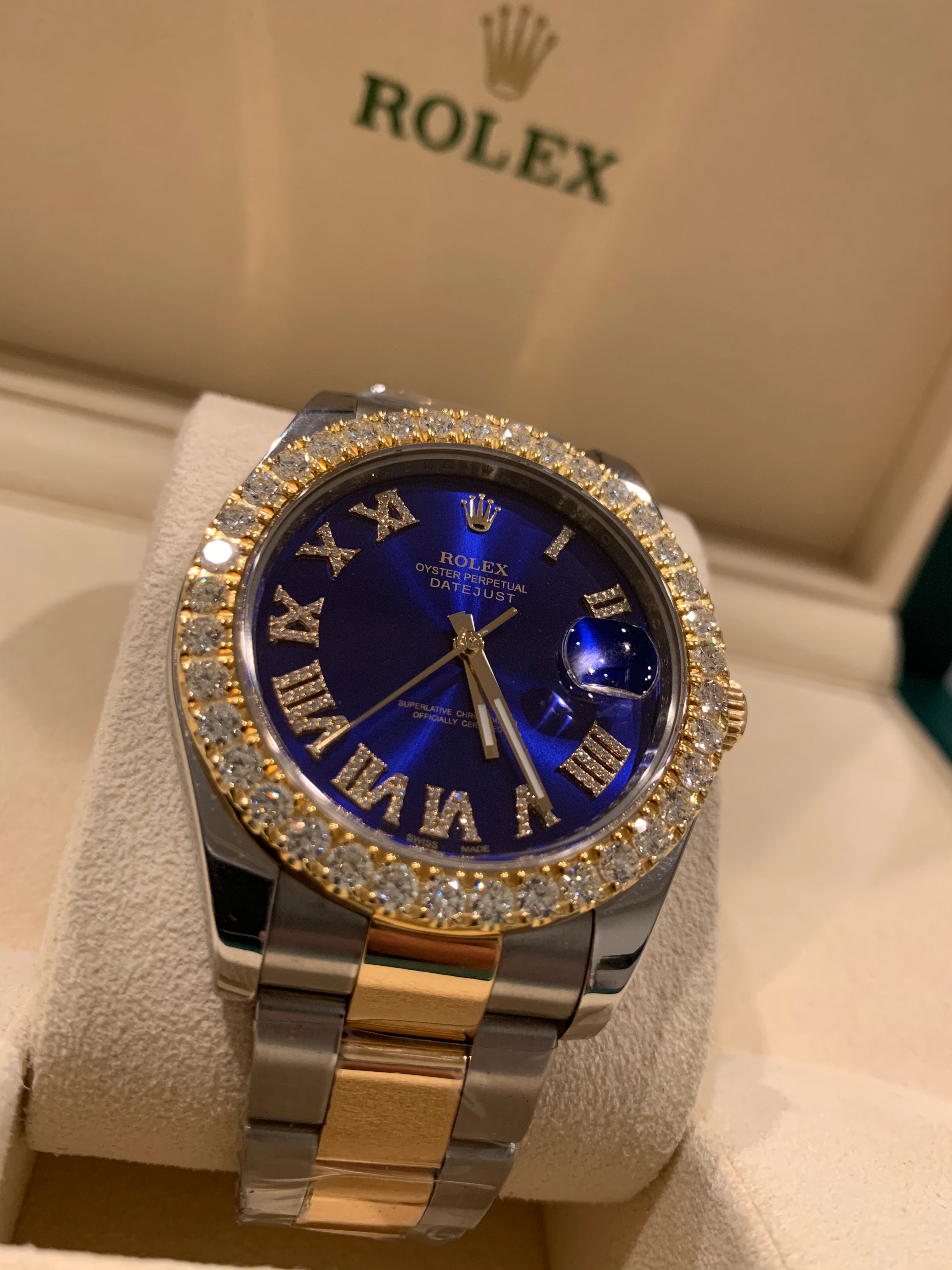 Rolex datejust ii 2024 blue dial roman numerals