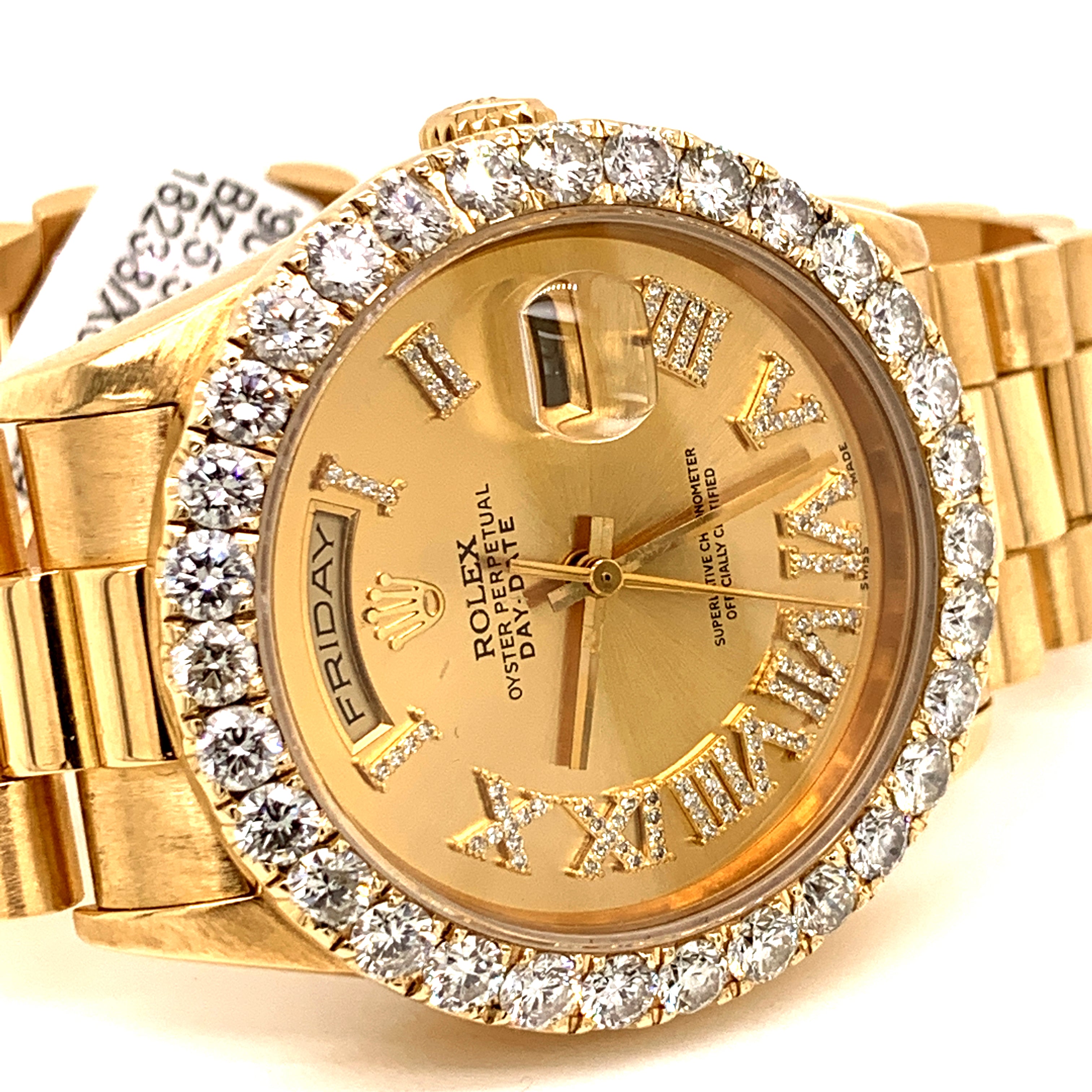 Rolex President Day Date 18238 18k Yellow Gold Champagne Roman