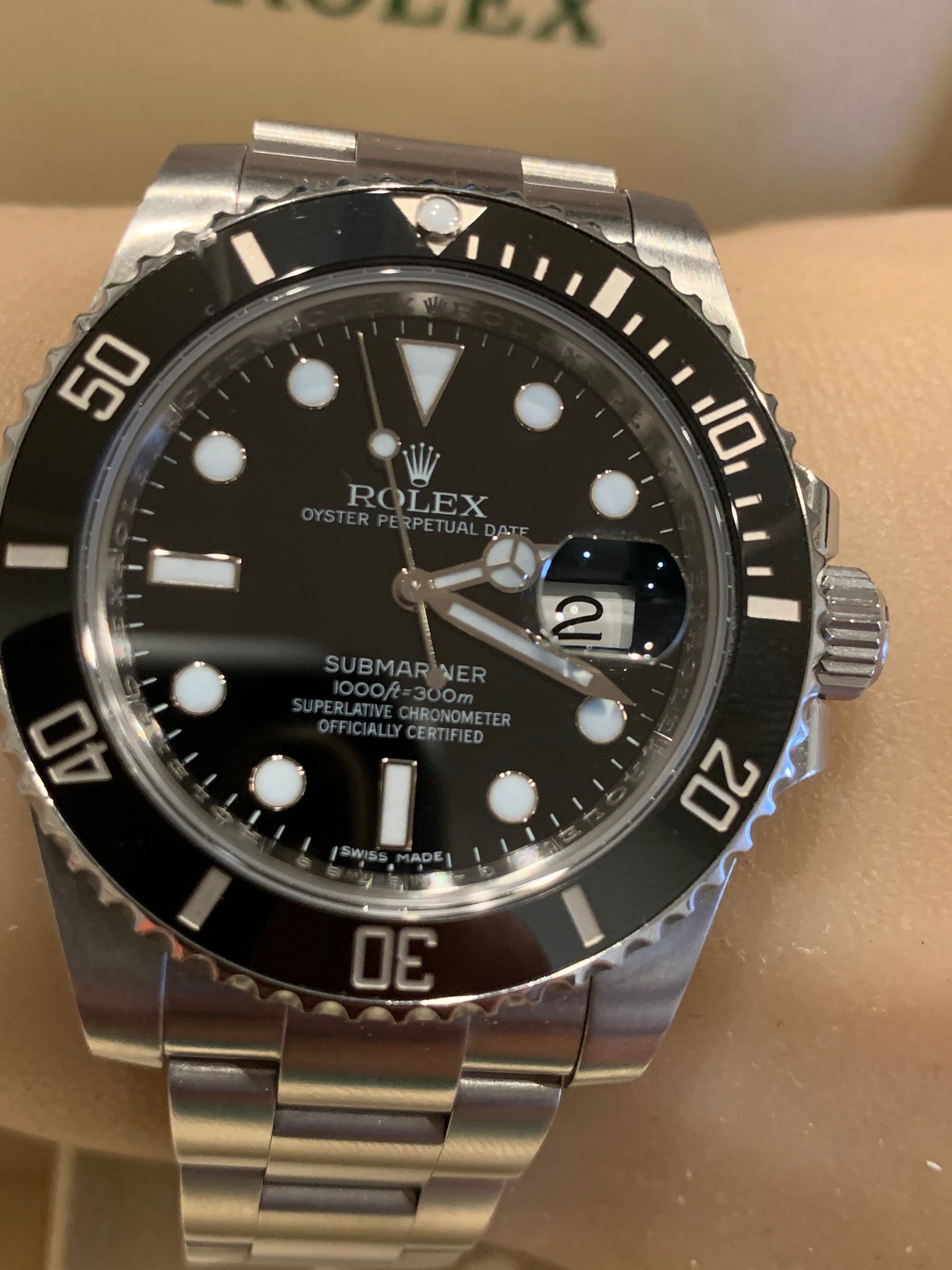 Rolex 116610LN Stainless Steel Submariner 40mm Black Dial Ceramic
