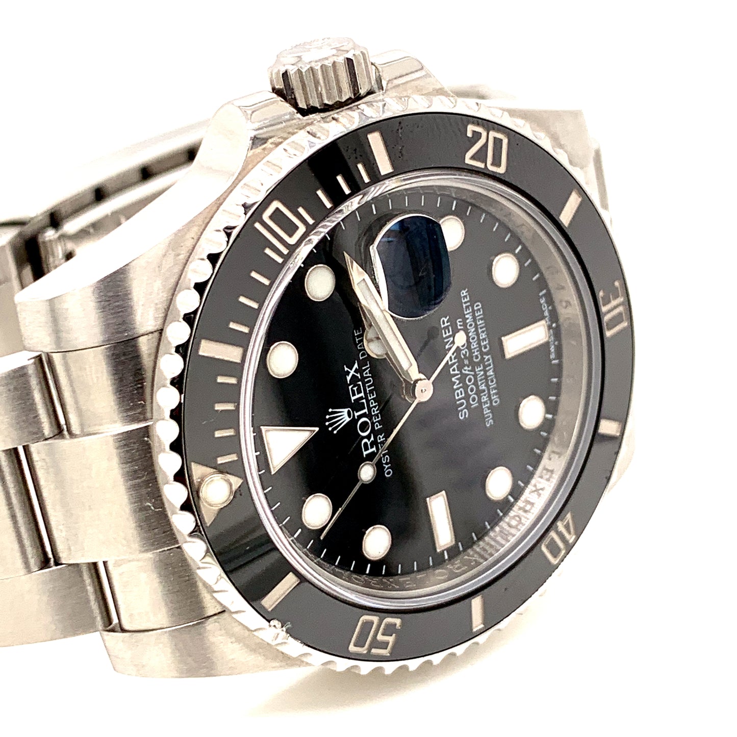 Rolex 116610LN Stainless Steel Submariner 40mm Black Dial Ceramic Box and Papers