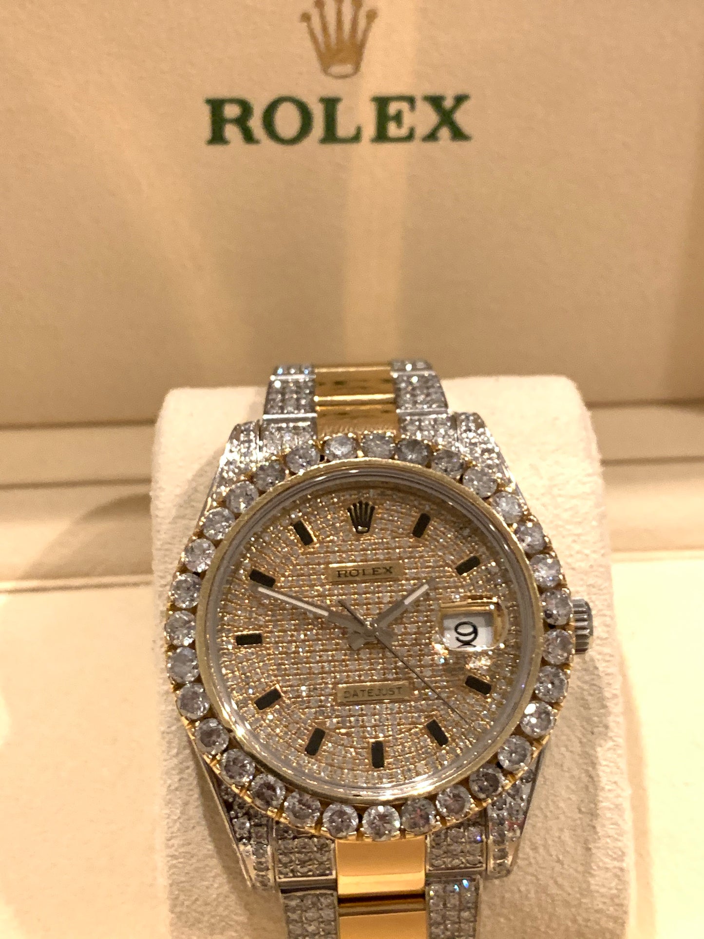 Rolex 116334 Datejust II 18k Stainless Steel 41mm Iced out