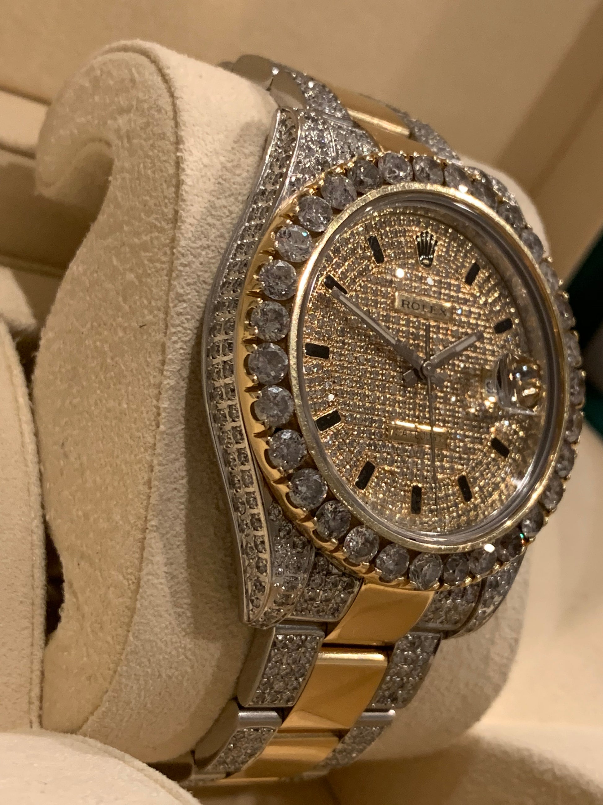 Rolex 116334 Datejust II 18k Stainless Steel 41mm Iced out