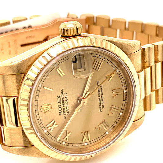 Rolex 68278 Ladies President 18k Mid size 31mm