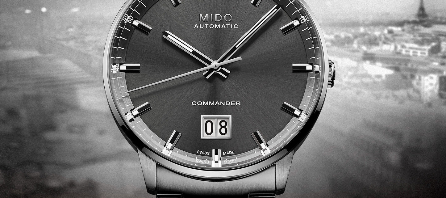 Mido Commander Big Date Stainless Steel 42mm M0216261106100