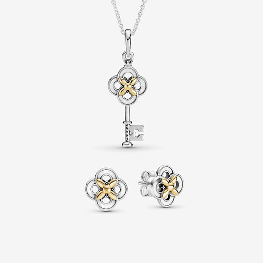 Regal Marquise Necklace and Earrings Set