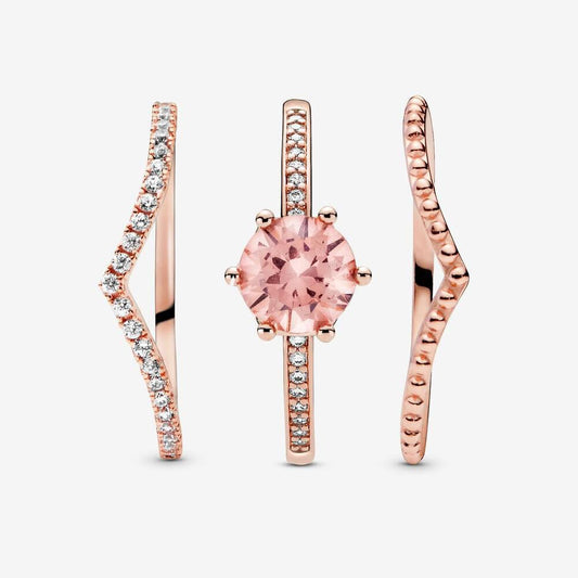 Rose All Day Stacking Ring Set