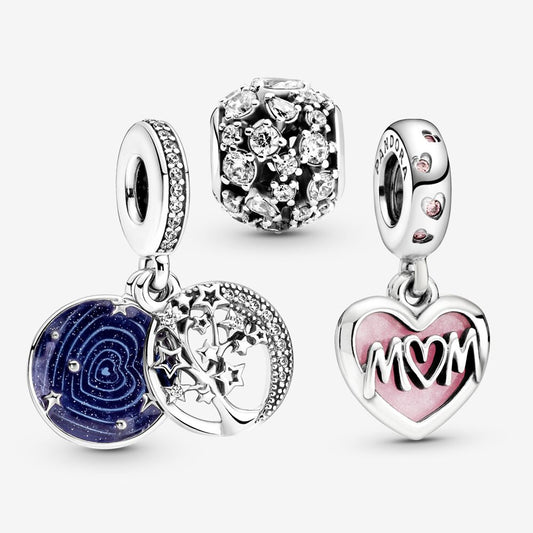 I Love You Mom Charm Trio