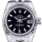 Rolex Datejust Watch For Women | Stainless Steel | 18K White Gold Fluted Bezel | 26 Mm