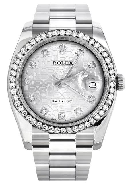 New Style | Rolex Datejust Watch | 36Mm | Texture Pattern Dial | Oyster Band