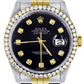Womens Gold Rolex Datejust Watch 16233 | 36Mm | Black Dial | Jubilee Band