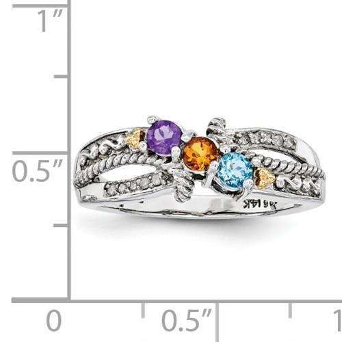 Buy Mothers Ring, Custom Family Birthstone Ring, 3-stone Ring, Cluster Ring,  Personalized Birthstone Jewelry, Mothers Day Gift, Birthstone Ring Online  in India - Etsy