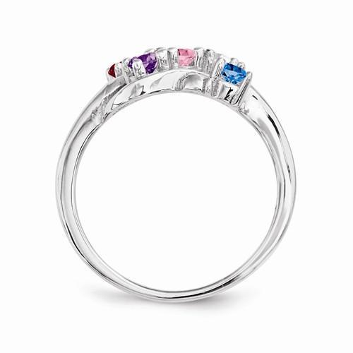 55Carat Genuine Gemstone Silver Birthstone Ring - Choose Your Stone & Size (5-13), 925 Sterling Silver